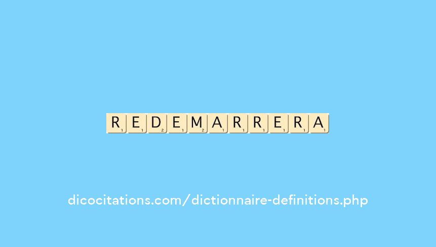 redemarrera redemarrera