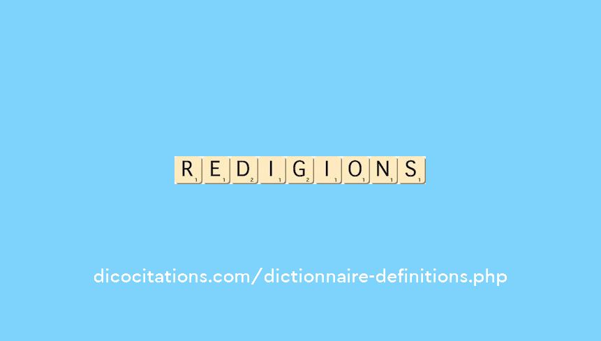 redigions redigions
