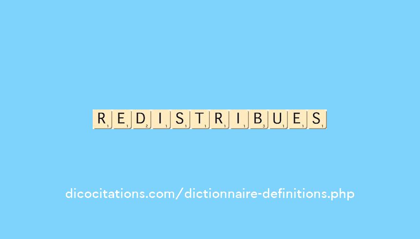 redistribues redistribues