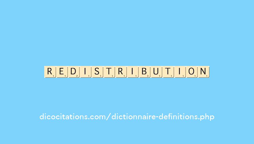 redistribution