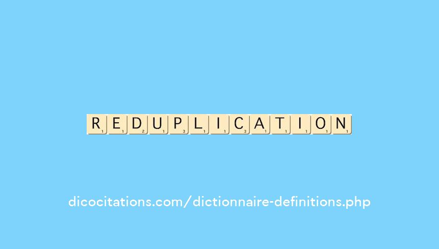 reduplication