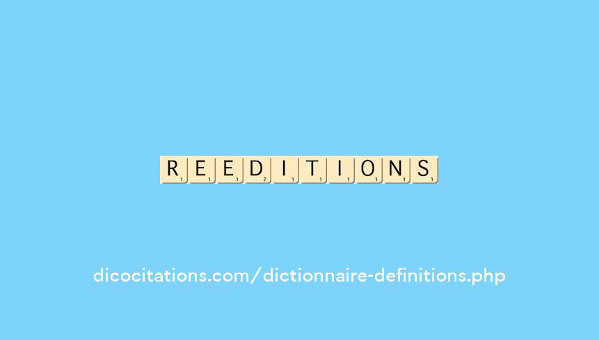reeditions