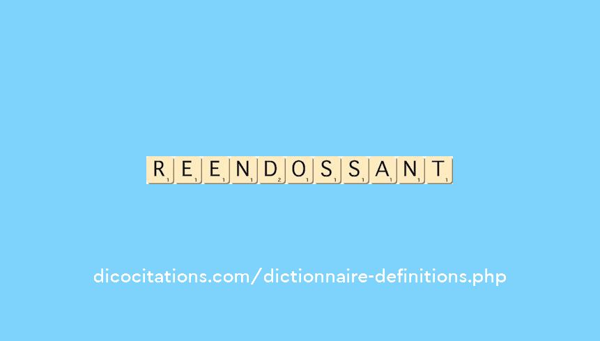 reendossant reendossant