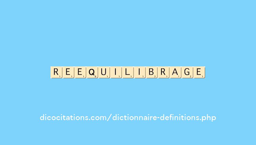 reequilibrage reequilibrage