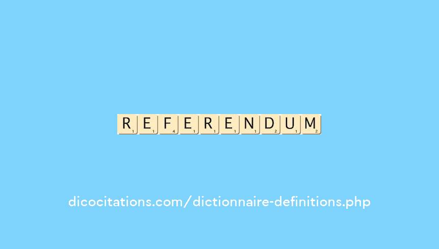 referendum referendum