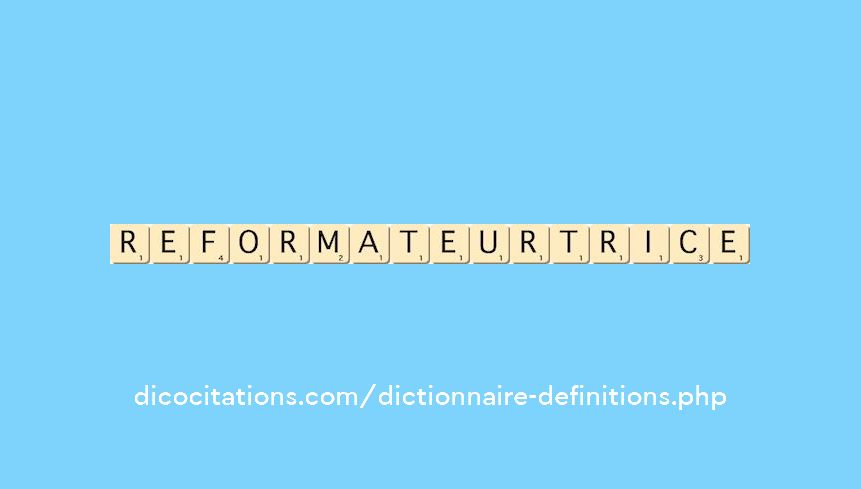 reformateur--trice