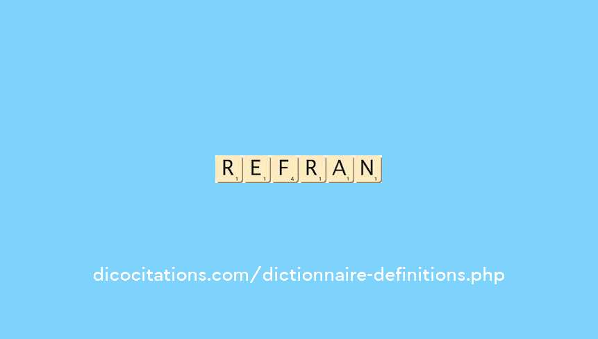 refrain