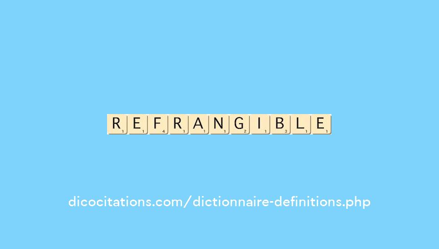 refrangible