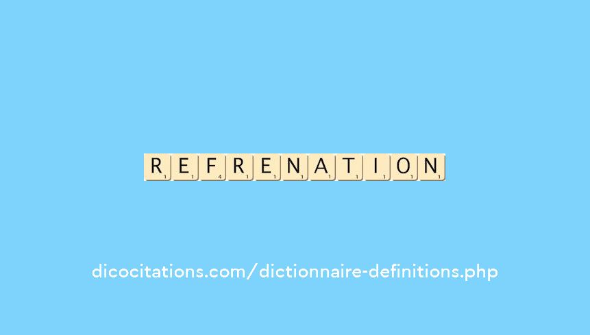 refrenation