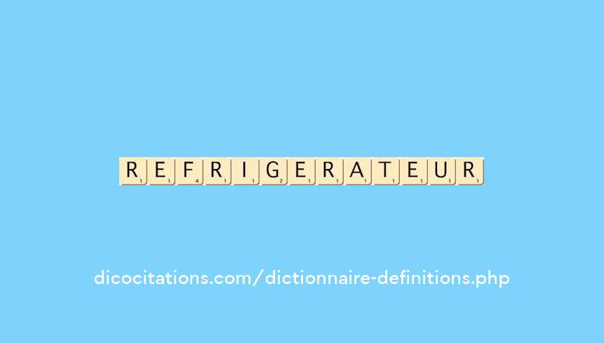 refrigerateur