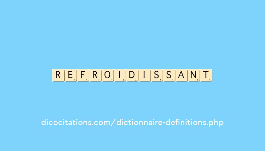 refroidissant refroidissant