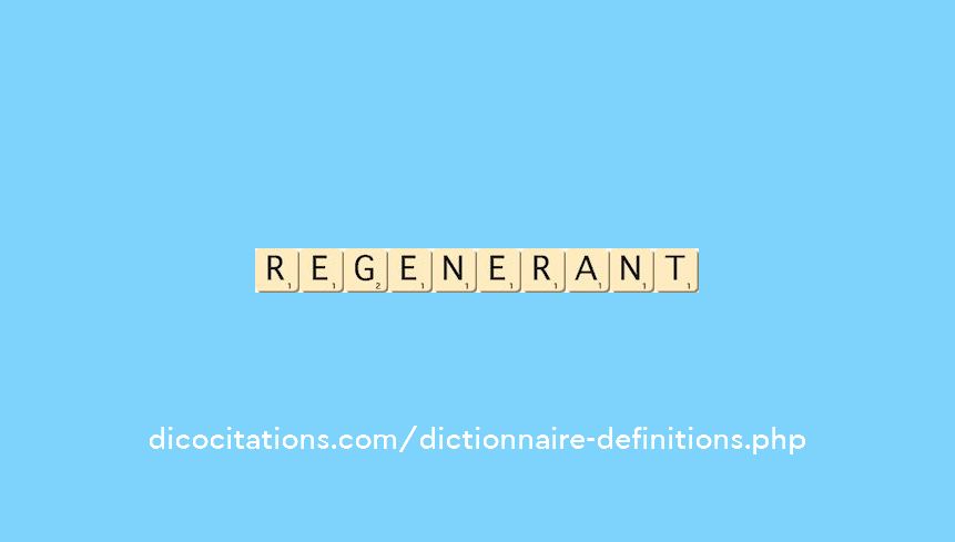 regenerant regenerant