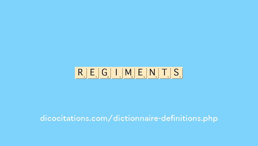 regiments regiments