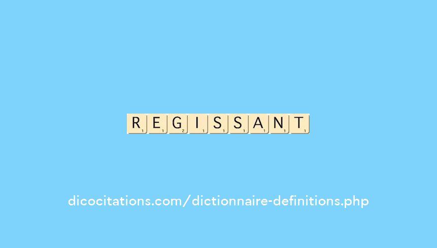 regissant