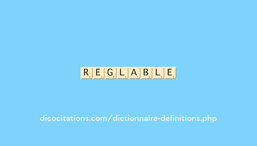 reglable
