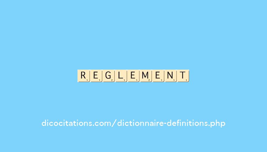 reglement