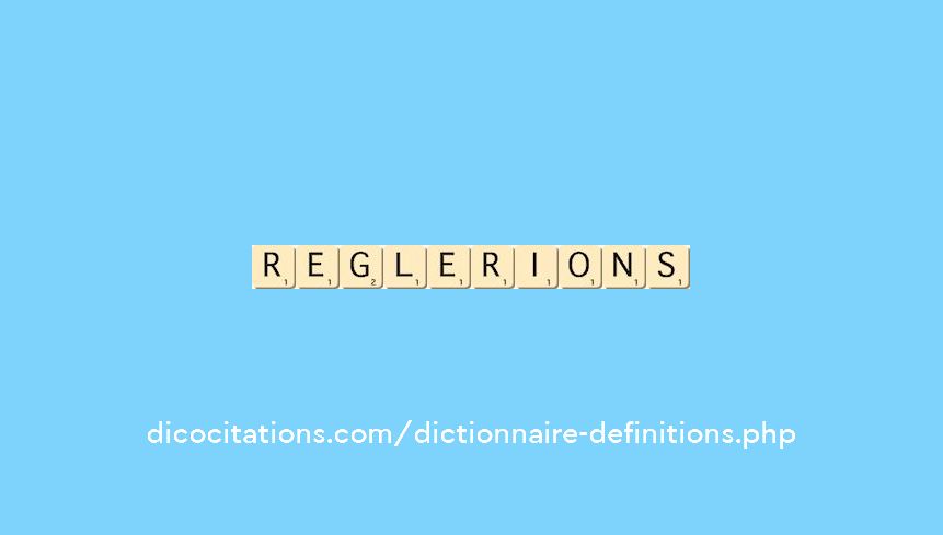 reglerions reglerions