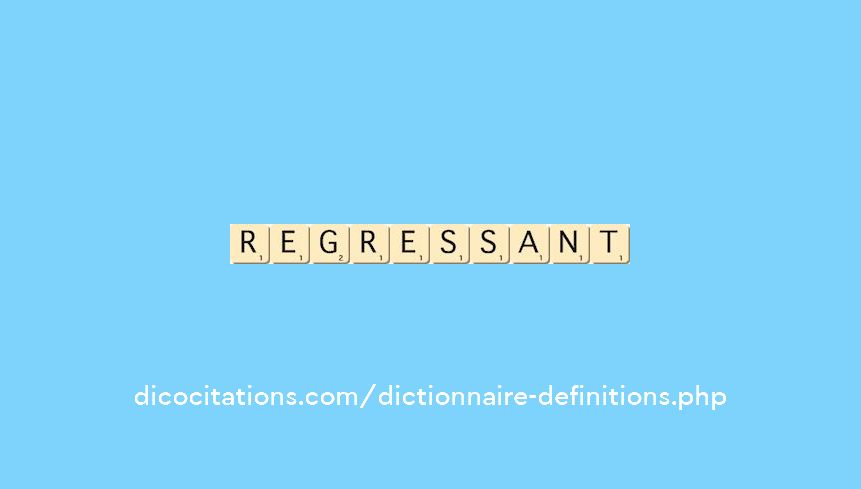 regressant regressant