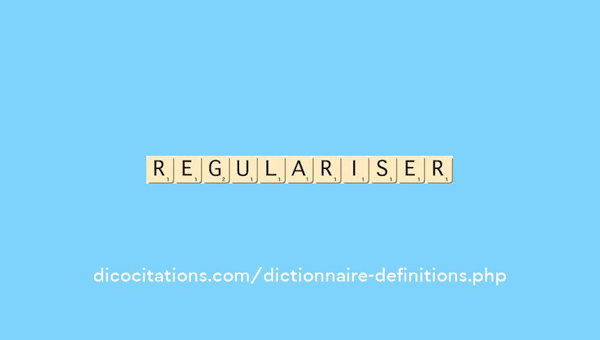 regulariser regulariser