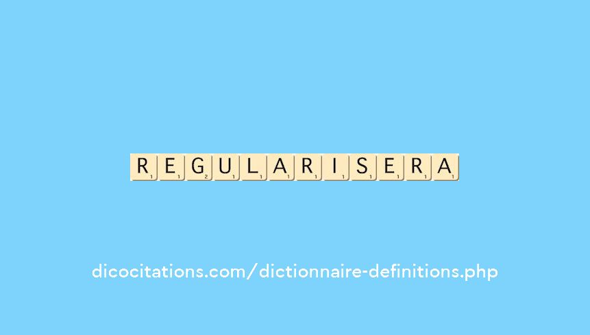 regularisera regularisera