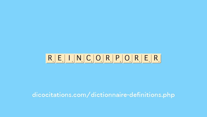 reincorporer