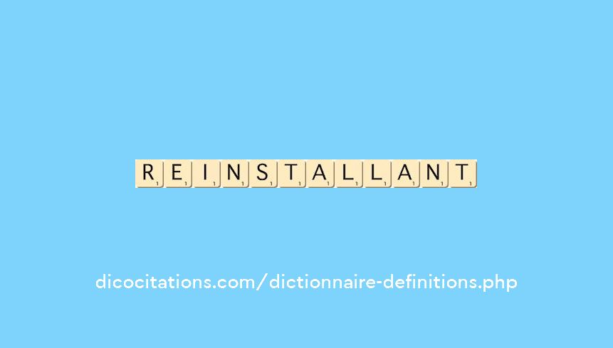 reinstallant