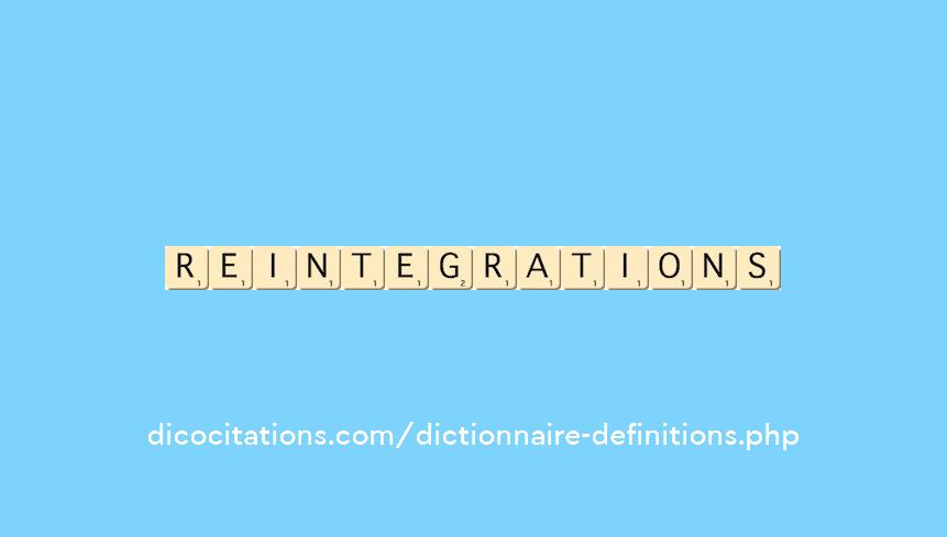reintegrations reintegrations