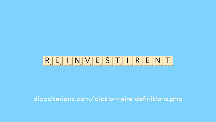reinvestirent reinvestirent