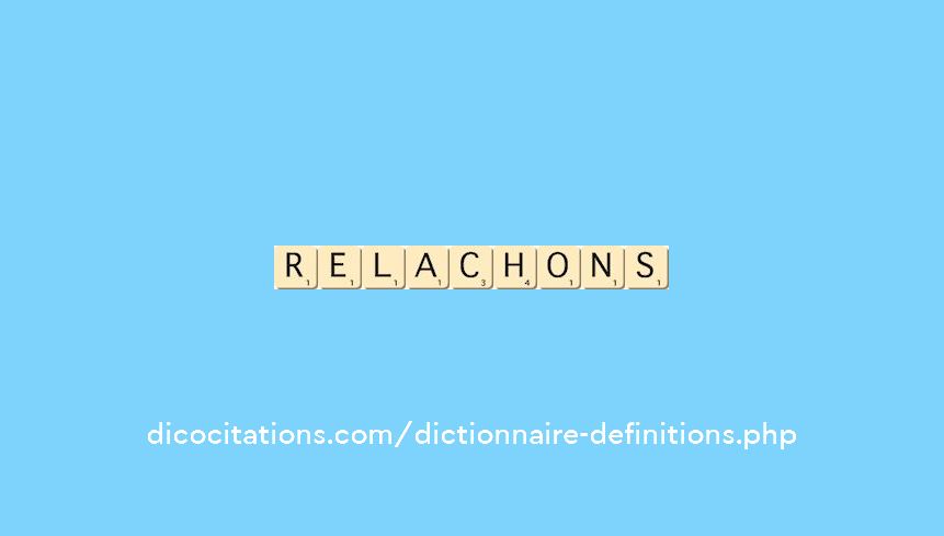 relachons relachons