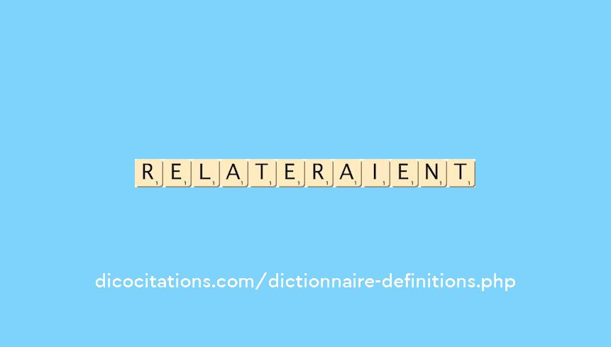 relateraient