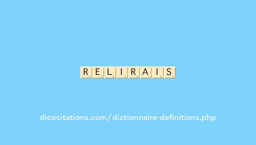 relirais
