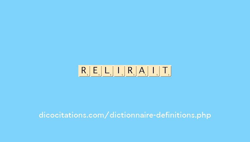 relirait