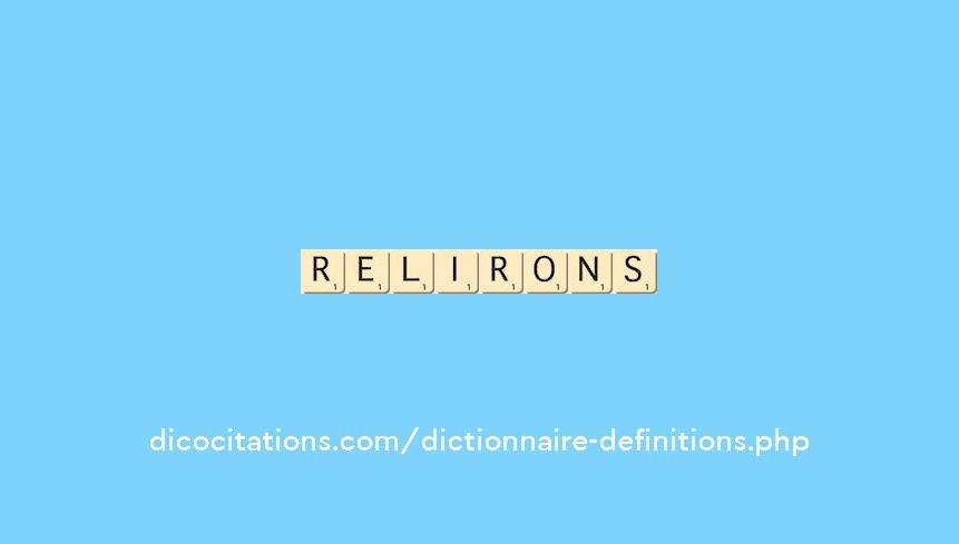relirons relirons