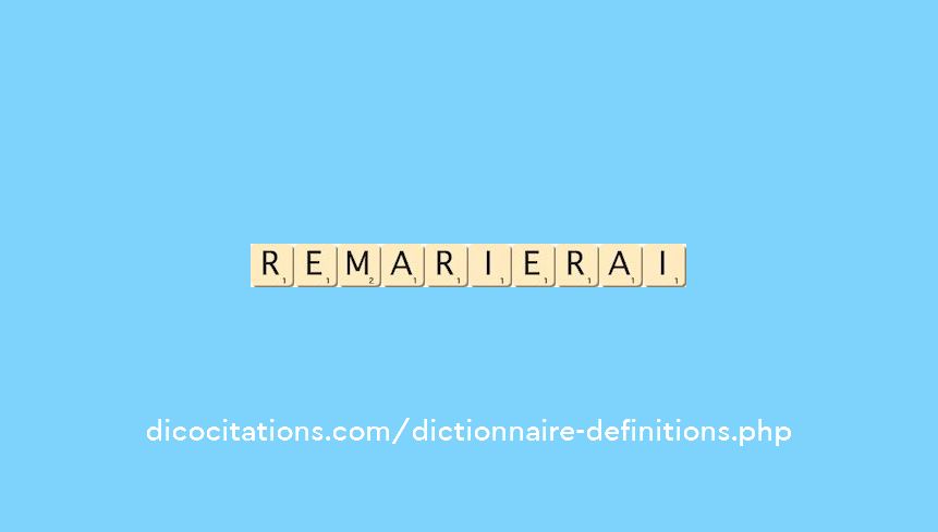 remarierai