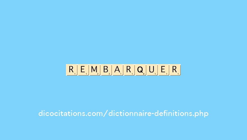 rembarquer