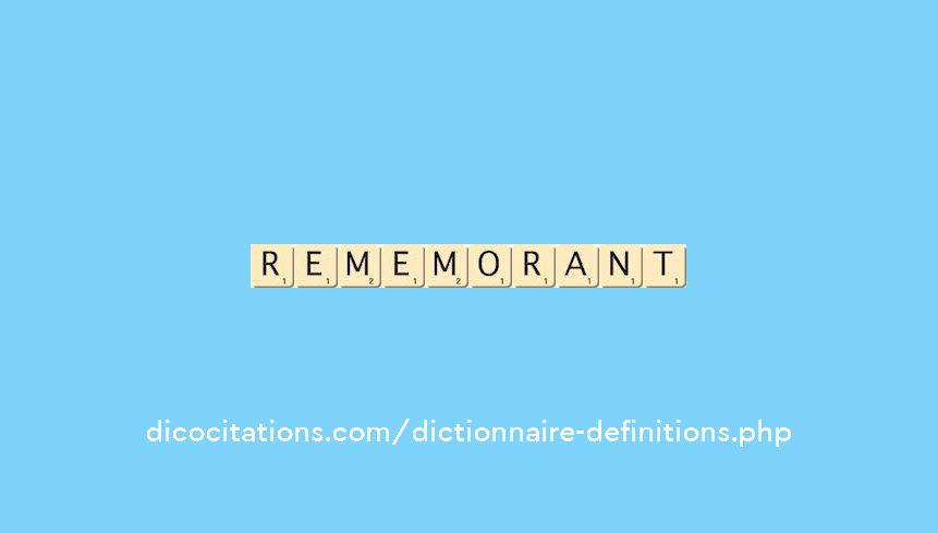 rememorant