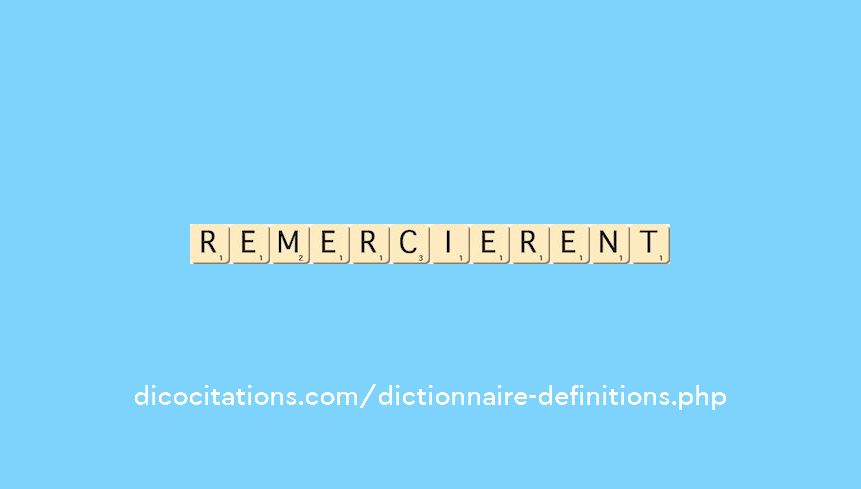 remercierent