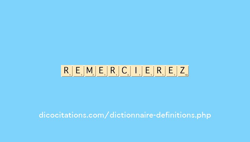remercierez
