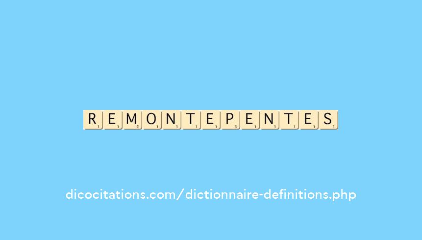 remonte-pentes remonte-pentes