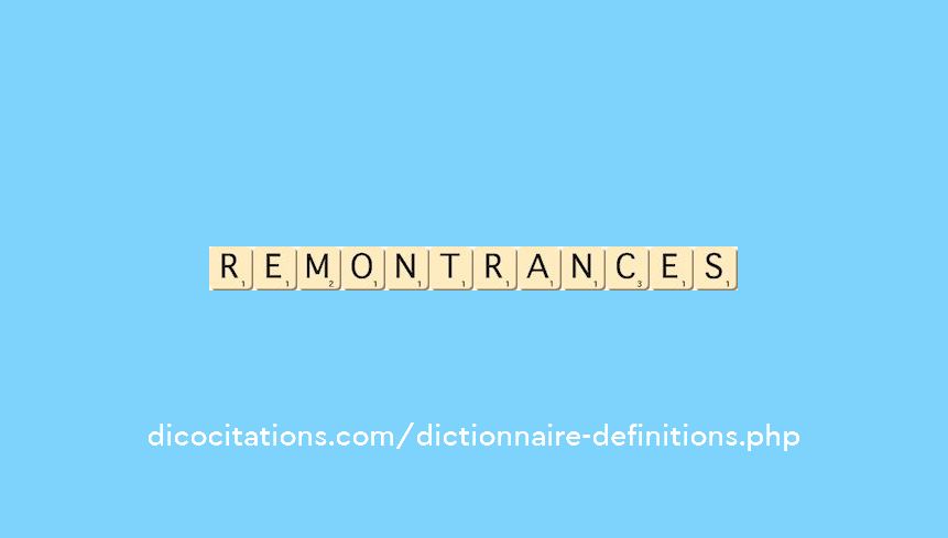 remontrances remontrances