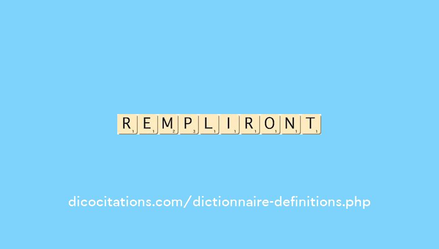 rempliront rempliront
