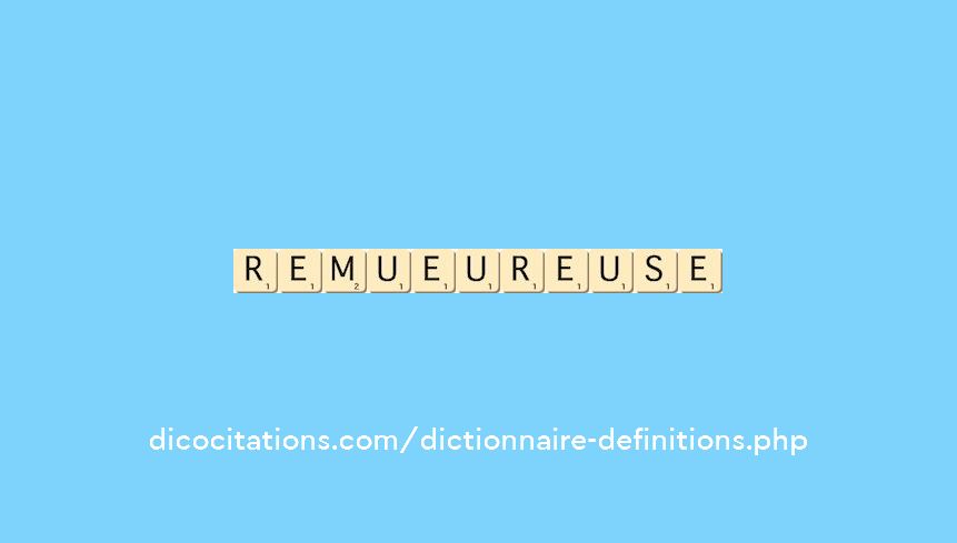 remueur--euse