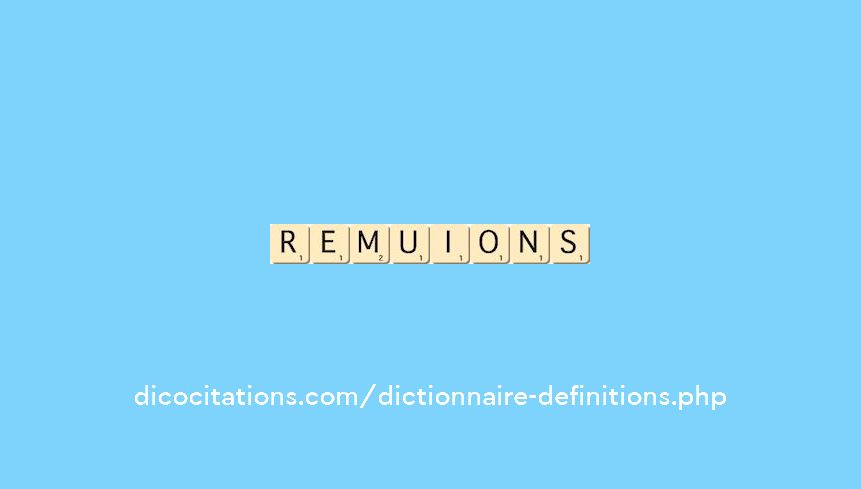 remuions