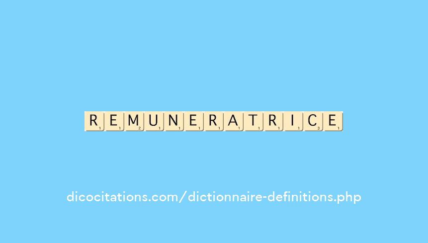 remuneratrice remuneratrice