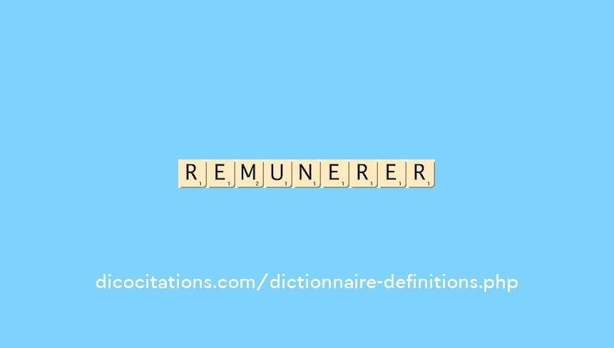 remunerer
