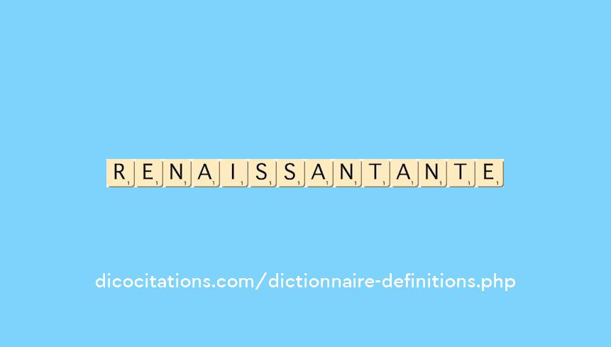 renaissant--ante
