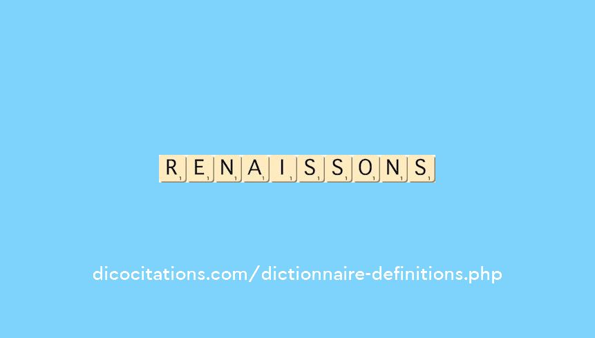 renaissons renaissons