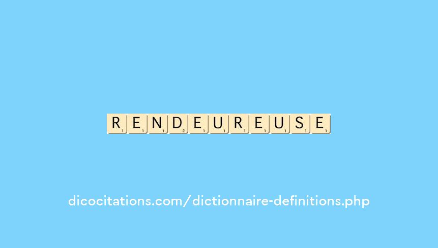 rendeur--euse
