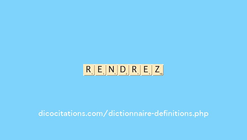 rendrez