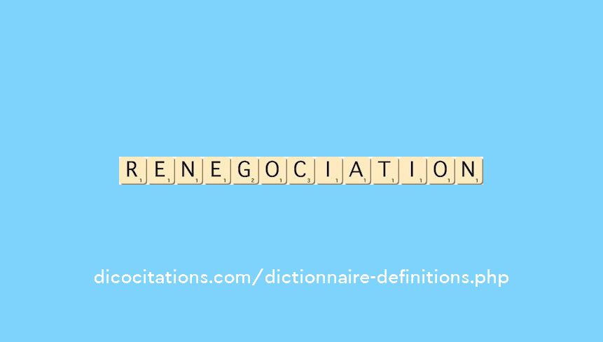 renegociation